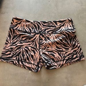 IAB MFG 3” No Ride Booty Workout Shorts Animal Print